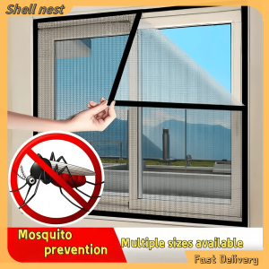 Velcro Window Screen with Frame Household Simple Anti Mosquito Net Anti Insect Detachable Mosquito Window Screen Net