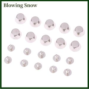 Blowing 10ชุดหมุดย้ำด้านล่างของกระเป๋าโลหะสำหรับกระเป๋าหนังแบบ DIY หมุดย้ำเพื่อการป้องกันการสึกหรอสำหรับกระเป๋าด้านล่างอุปกรณ์เสริมเข็มขัด