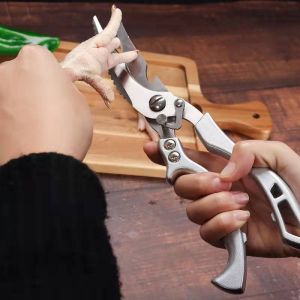 DIDMultifunction Kitchen Scissors Heavy Duty Stainless Steel Kitchen Scissor Chicken Bone Scissor