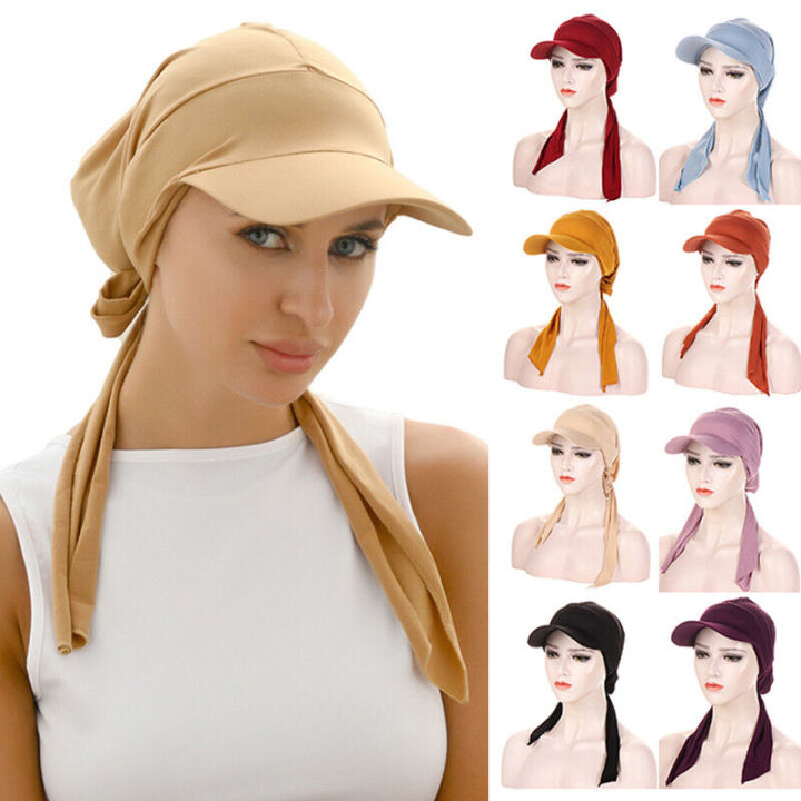 Soft hijab Easy to wear Lightweight Stylish Sun hats Stretchy