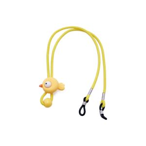 DFGFIN ป้องกันการสูญหาย ห่วงโซ่แว่นตาห้อยคอ อีลาสติก คาวาอิ เชือกแว่นตา โซ่เชือกแว่นตา กันลื่น สายคล้องแว่นกันแดด เด็กๆเด็กๆ