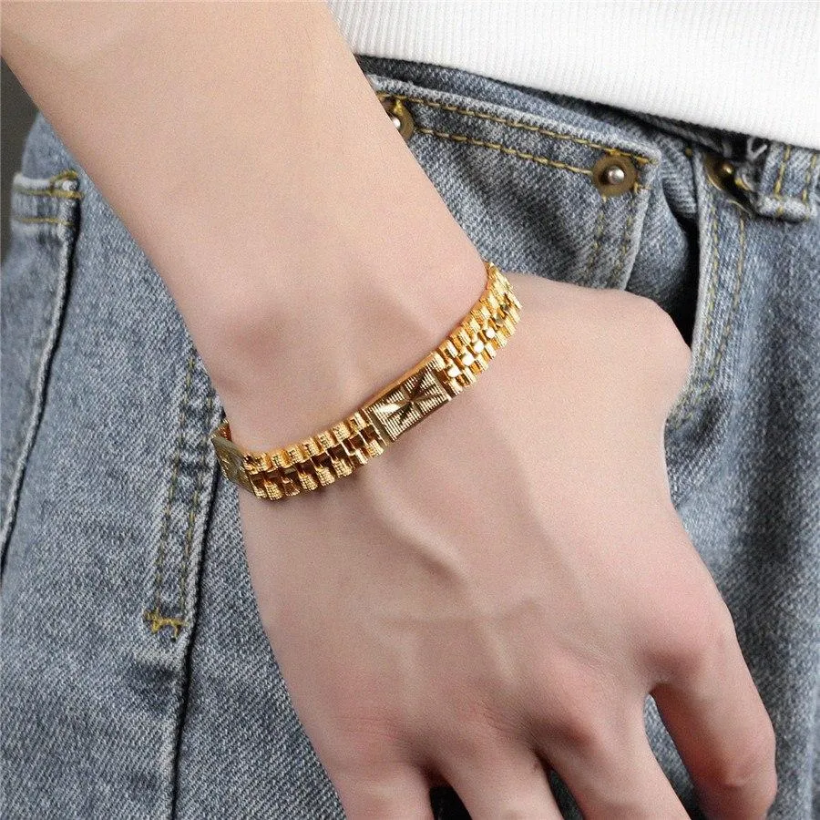 Gold-Tone Torchon Chain Bracelet | GUESS