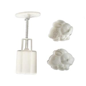 Phong cách Trung Quốc Hình Dạng Khác Nhau Khuôn bánh trung thu 50G DIY áp lực tay Fondant Trăng khuôn bánh Báo Chí dụng cụ cắt bánh quy dụng cụ làm bánh