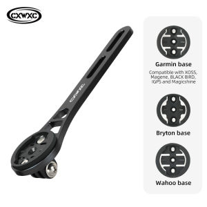 Cxwxc Máy đo tốc độ xe đạp chủ tay cầm tích hợp núi cho GoPro núi máy tính Xe Đạp Đồng hồ bấm giờ giá đỡ đèn một mảnh