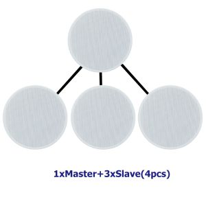 Bluetooth Ceiling Speaker 8 inch Built-in Class D Amplifier HiFi Stereo Loudspeaker 50W Powerful Home Theater Background Music Audio