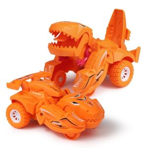 HTF 360°Dinosaur Deformation Car Childrens Toy lnertial Scooter Model