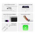[ใช้คูปอง ลดเหลือ 199 บ.] ZTEC ZL312 สายชาร์จ USB-C to LN 3A 30W รองรับ PD ยาว 2 เมตร และเชื่อมต่อ CarPlay -2Y. 