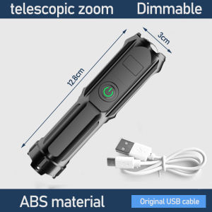 KUCHVZ 【100000LM🔥6-8H illumine】Powerful Flashlight Rechargeable Tactical LED Flashlight Torch Lantern Power Bank Outdoor Ultra Bright Portable Light Flashlight 3 mode aluminum alloy zoom flashlight