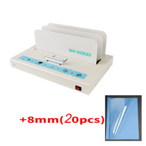 220V 50mm Hot Melt Binding Machine Glue Binding Machine SK-5000 Desktop Hot Melt Binding Machine Small Manual Financial Automatic Punching Machine QX