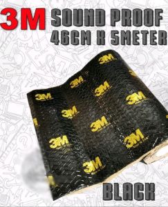 3M Sound Proof Car Door Trunk Body Kit Anti Rust Chrome Black Bitumen Acoustic Soundproof