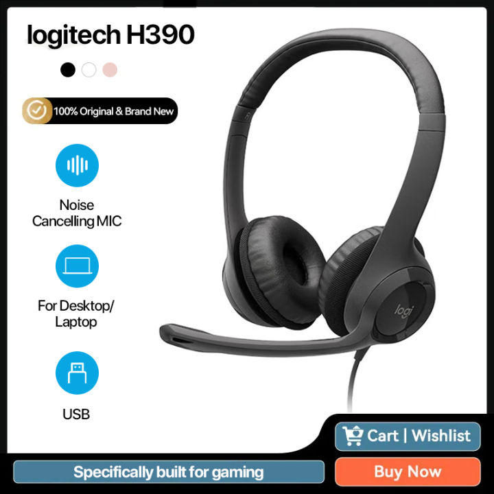 Logitech H390 USB Headset with Noise-Cancelling Microphone