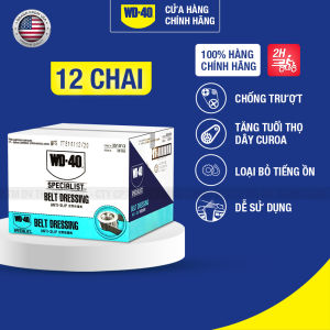 (Thùng 12 Chai) Chai Xịt Bảo Dưỡng Dây Curoa WD 40 Belt Dressing Chính Hãng Phục Hồi Dây Đai Cao Su Xe 360ml