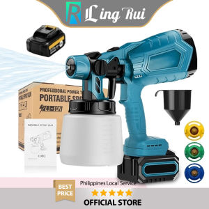 Cordless Electric Paint Spray Gun 998VF Portable Woodworking Paint Sprayer Multifunctional Sterilization Disinfection Sprayer Adjustable Nozzle High Pressure Paint All-In-One Machine