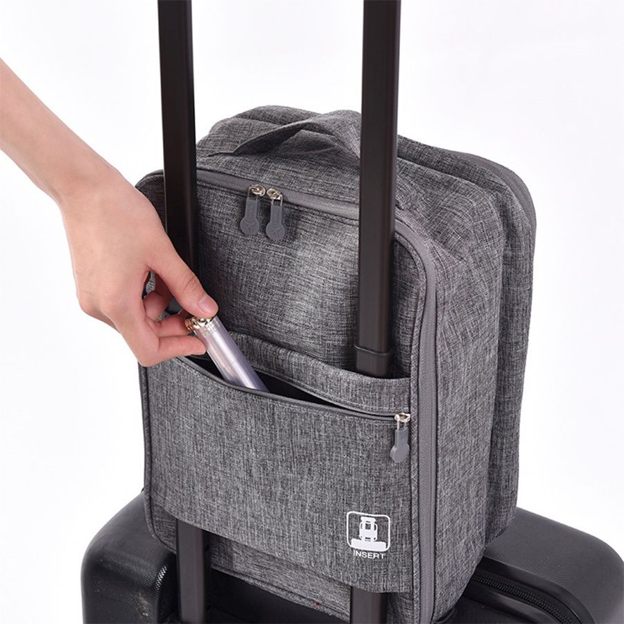 Sac à chaussures Home2U multicouche à fermeture éclair, organisateur de voyage portable, étanche et anti-poussière
_voghion.com