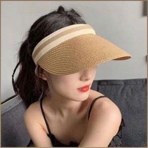 Straw Straw Hat Adjustable Straw Hat Practicality Raffia Enlarged Brim Breathable Effect Multi-purpose
