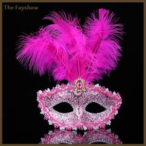 [The Fayshow] Đảng mặt nạ phụ nữ Masquerade sang trọng Peacock lông nửa mặt nạ cosplay Trang Phục Mặt nạ cho trẻ em