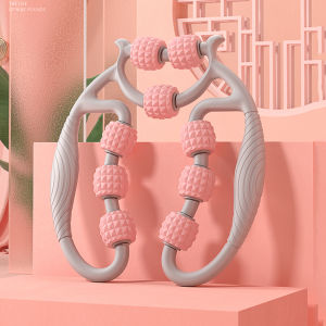 ลูกกลิ้งนวดต้นขา ต้นแขนและคอ แกนนวดปรับได้กว้าง เครื่องนวดขา เครื่องนวดกระชับสัดส่วน 5 ล้อ 9 ล้อ ผ่อนคลายกล้ามเนื้อ ลูกกลิ้งนวดโยคะ