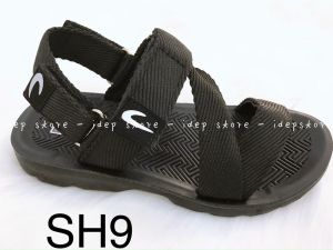 [Hỏa tốc HCM] Dép sandal cao cấp da PU nam nữ quai phối dây dù chữ Z đúc nguyên khối siêu bền SH9 iDép GL034