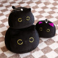 JJT [จัดส่งฟรี]หมอนตุ๊กตาแมวน่ารักตุ๊กตาน่ารักหมอนแมวสีดำ. 