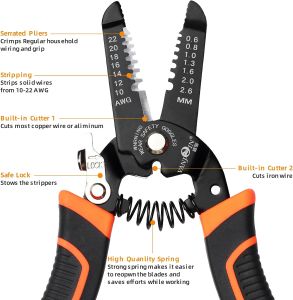 [[C0D]] Tang Serbaguna/Tang Pemotong/Alat Tang Kupas Kabel/Tangan Pemotong Stripper/Tang Potong Multifungsi