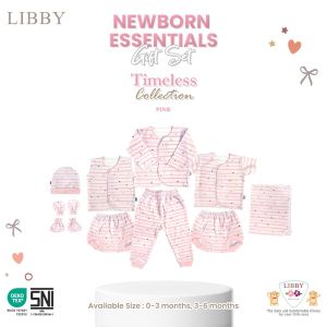 LIBBY Baby Gift Set-Paket Lahiran Bayi-Paket Newborn-Paket Brojol-Paket Baju Bayi Motif Timeless Collection