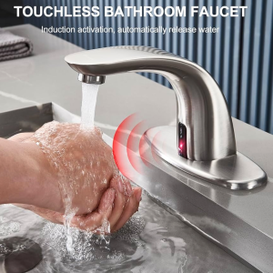 COD TAOCNSN Kran Keran Sensor air Otomatis tangan Wastafel dapur Bathroom Sink Faucet - HZY-12