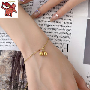 18k gold pawnable bracelet Small ball bracelet female simple design fashion jewelry Girlfriend gifts