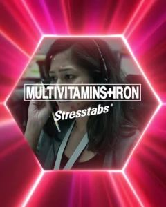 Stresstabs Multivitamins + Iron 100s Fights Stress Restores Mental Focus Maintains Healthy Skin