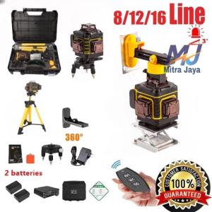 Laser Level Bangunan Waterpass Laser Keramik Laser Level Leveling 4d 16 line Digital Meteran Laser Level Leveling Multifungsi Level Tingka Waterpass Laser Level 4 in 1 Alat Laser Tukang Laser Bangunan Canggih Laser Keramik Tukang