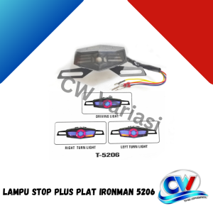 Lampu Stop Plus Plat Ironman 5206
