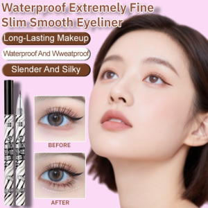 Waterproof Brown Extremely Fine Slim Smooth Eyeliner for Beginner Extremely Fine Liquid Eyeliner