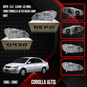COROLLA ALTIS HEAD LAMP DEPO-112-1104R-LD 2001-2002 UNIT RIGHT/PASSENGER SIDE