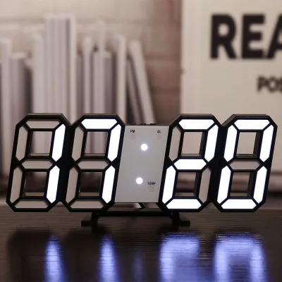 Jam Dinding Digital 3D Clock LED Meja Movistar