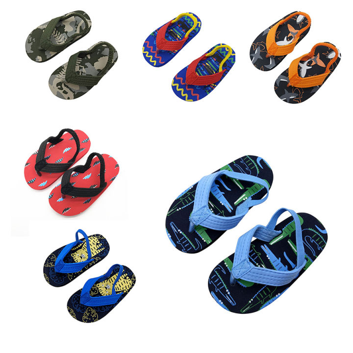 Kids flip flops with back clearance strap