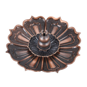Copper Lotus Incense Stick Holder Sandalwood Incense Burner Vintage Censer Home Fragrance 莲花香插 香炉 复古香盘 檀香 盘香 线香 熏香炉