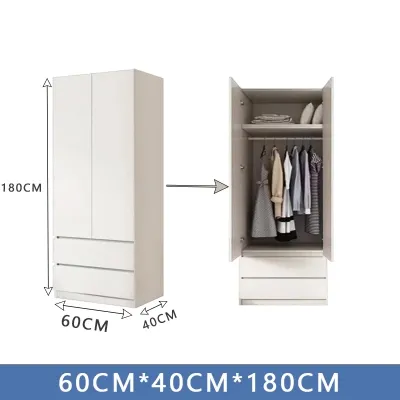 ROOSIO Furniture Wardrobe Cabinet for Clothes Bedroom Modern Minimalist Wooden Drawer Door Cabinet Clothes Organizer Clothes Storage Cabinet