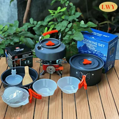 Cooking Set DS308 Nesting Set DS 308 Teko Camping Cooking Set Alat Masak Camping Outdoor Portable