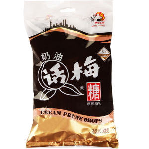 【Anmi Food】奶油话梅糖袋装糖果休闲零食168gCream Plum Candy Bagged Candy Casual Snacks 168g