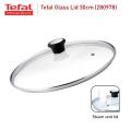 Tefal Glass Lid 30cm (280978N) Kitchen tools & Gadgets, Stainless steel rim, Steam vent lid, Bakelite knob (Glass Lid/ Penutup kaca). 