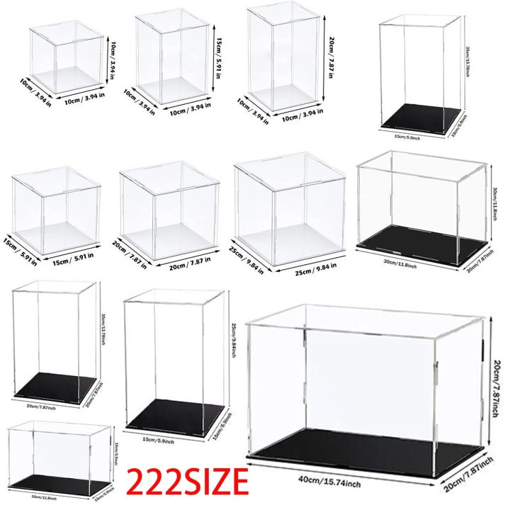 1 222 Size Acrylic Display Case For Collectibles Assemble Clear Acrylic ...