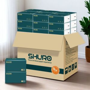 SHURO 20ห่อ ห่อใหญ Deluxe Soft Pack กระดาษทิชชู่ ยกลัง กระดาษชำระ Air Cushion Soft Tissue 420 แผ่น 5 ชั้น 175MMx157MM