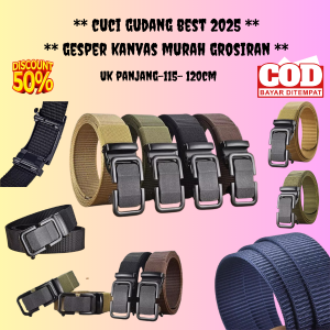Ikat Pinggang Pria Nylon Canvas Model Rel Fashion trend hot sale 2025 COD SE -INDONESIA KODE OSA-000792