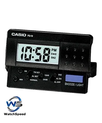 Casio PQ-10-1R Black Tone Digital Table Clock