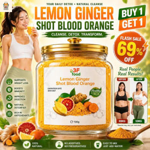 Lemon Ginger Shot Blood Orange Edition – Wellness Drink | Slimming Detox & Immunity Booster