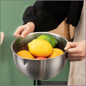 And Noodle Basin Deepen Mixing Container Durable Functionality 304 Stainless Steel Large Capacity