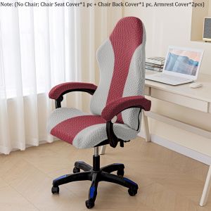 BESTOUR Thicken Gaming Chair Covers Stretchy Breathable Chair Cover Set Soft with Armrest Protection Computer Chair Covers for Office and Computer Chairs