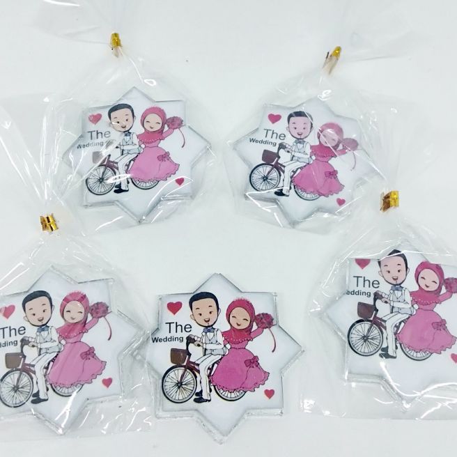 souvenir magnet kulkas pernikahan custom