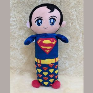 Dreamtoys96 Boneka Guling Kepala Superhiro Printing M