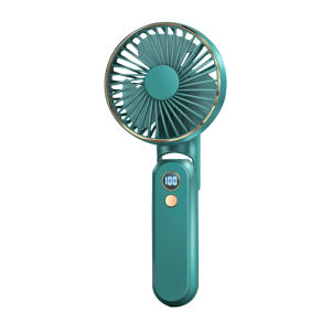 3Life Handheld Fan có thể gập lại hiển thị kỹ thuật số Lượng bánh răng usb có thể sạc lại treo cổ máy tính để bàn Fan Nguồn điện di động khẩn cấp