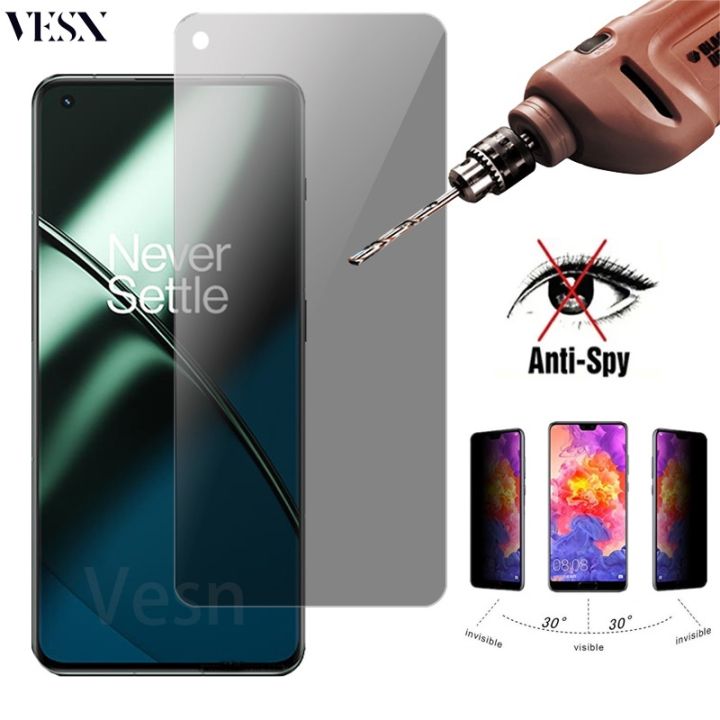 Privacy Tempered Glass Screen Protector For OnePlus 11R 10T 9 8T Pro 7T